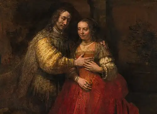 Image 48Rembrandt van Rijn, The Jewish Bride, ca. 1665–1669 (from History of painting)