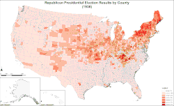 Republican presidential election results by county