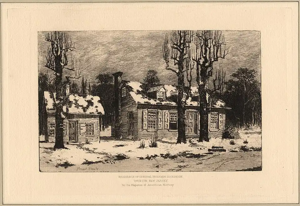House as shown in an 1820 publication