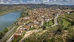 Aerial view of Riba-roja d'Ebre