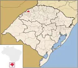 Location of Santo Cristo in Rio Grande do Sul