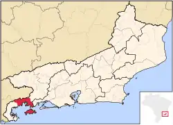 Location in Rio de Janeiro