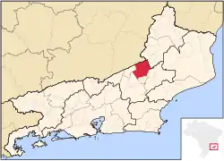 Location in Rio de Janeiro state