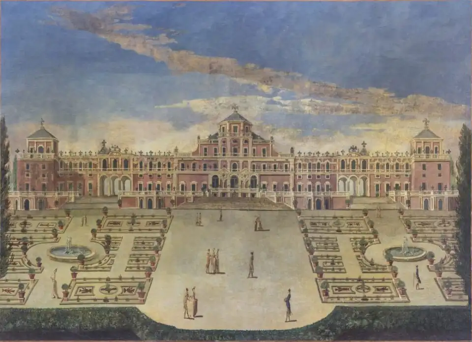 View from the garden by G Silvester (1790)