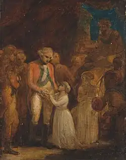 The Two Sons of Tipu Sahib, Sultan of Mysore, Being Handed over as Hostages to General Cornwallis, c. 1792