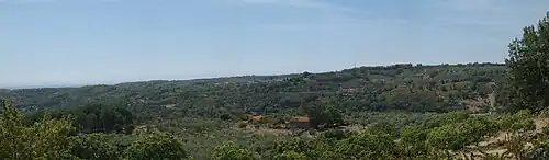 Panoramic view of Robledillo de la Vera