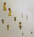 Rome, republic or empire, jewellery, 1st century BC-3rd AD, earrings with pendants