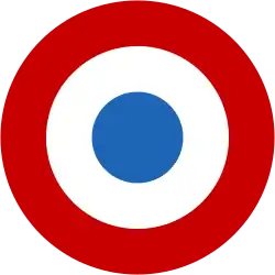 From 1912 onwards, the French Air Force originated the use of roundels on military aircraft shortly before World War I. Similar national cockades, with different ordering of colours, were later adopted as aircraft roundels by their allies.[33]