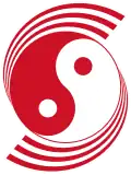 Roundel of the Republic of Singapore Air Force included a taijitu between 1973 and 1990.