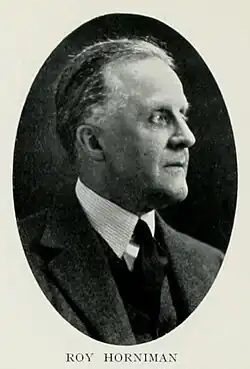 Photographic portrait of Roy Horniman (about 1922).