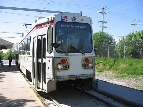 Suburban trolley on line D