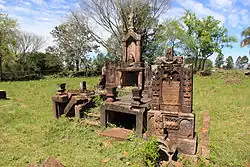 Part of the ruins of the site.