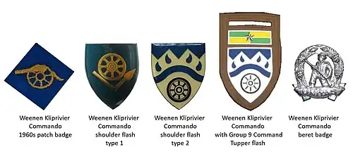 SADF era Weenen Kliprivier Commando insignia