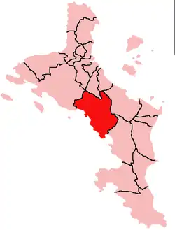 Location within Mahé Island, Seychelles