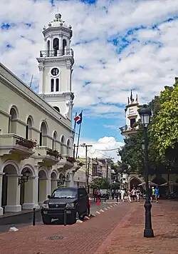 The City Hall of Santo Domingo, building built between 1504 and the early 19th century, but its tower was built in 1913