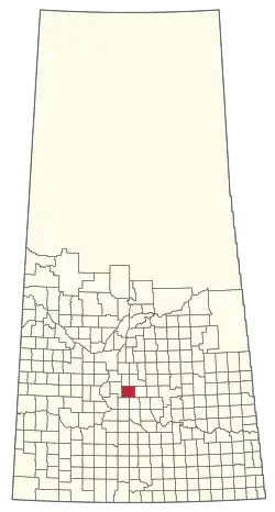 Location of the RM of McCraney No. 282 in Saskatchewan