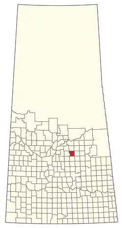 Location of the RM of Lake Lenore No. 399 in Saskatchewan