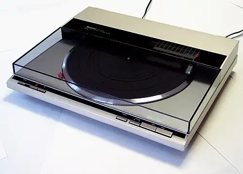 A Technics turntable