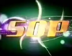An image with a green and black background. The show title is displayed on the center of the image.
