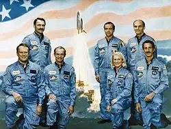 Image 24Jake Garn (top-right), former Senator of Utah (1974–1993), and astronaut on Space Shuttle flight STS-51-D (from Utah)