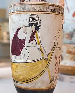 Bearded Charon, in his boat