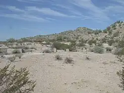 Ruins of the Gila River War Relocation Center.