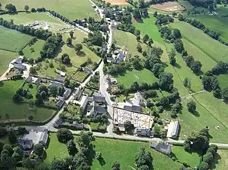 An aerial view of Saint-Aubin-Fosse-Louvain