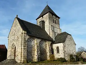The church in Saint-Cyr-les-Champagnes
