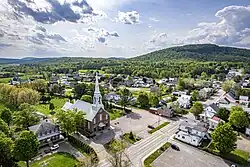 Aerial view of Saint-Léonard-de-Portneuf