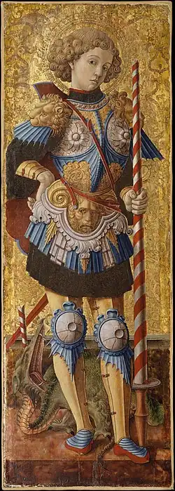 Image 33Saint George, by Carlo Crivelli (from Wikipedia:Featured pictures/Culture, entertainment, and lifestyle/Religion and mythology)
