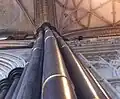 Pillars at the crossing of Salisbury Cathedral bending due to insufficient buttressing