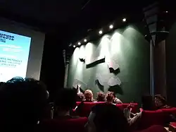Inside La Clef cinema in february 2022