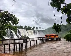 Image of the Salto das Nuvens waterfalls in Tangará da Serra, Mato Grosso