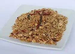 Sambal teri kacang, fried anchovies with peanuts and chili (Indonesia)