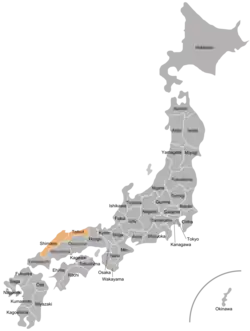 Map of the San'in Region