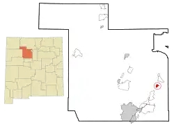 Location in New Mexico