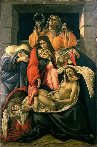 Lamentation over the Dead Christ, c. 1490–95, 107 × 71 cm, Museo Poldi Pezzoli, Milan