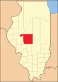 Sangamon County between 1825 and 1839