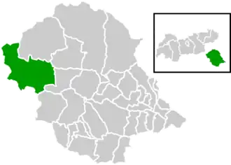 Location within Lienz district
