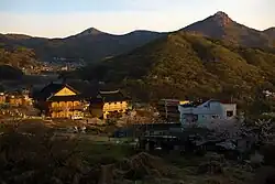 A view of the village of Sanseong, looking south towards Pari-bong.