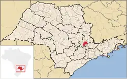 Location of Campinas