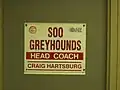 Craig Hartsburg's name plate.