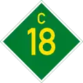 C18 road shield}}
