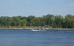 Schodack Island State Park's boat launch area.