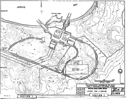 Proposed site layout for a 500 megawatt reactor at Scottish Rocks.