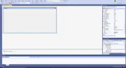 Screenshot of Windows Forms designer as seen in Visual Studio 2019.