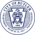 Official seal of Butler, Pennsylvania