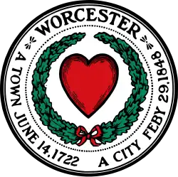 Seal of Worcester, Massachusetts