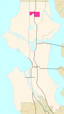 Northgate highlighted in Pink