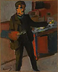 André Derain, Self-portrait in studio, 1903